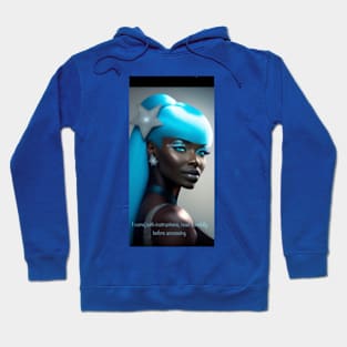 Black Barbie in blue Hoodie